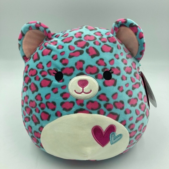 blue and pink squishmallow